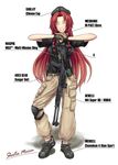  !! 1girl benelli_m1014 between_breasts breasts english error fist_in_hand gloves gun handgun holster hong_meiling knee_pads long_hair medium_breasts military_operator palm-fist_greeting red_hair shotgun sling smile solo strap_cleavage sunaipu_(age-zero) touhou weapon 