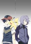  nintendo pikachu pokemon pokemon_(anime) satoshi_(pokemon) shinji_(pokemon) 