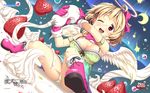  christmas cleavage cream fujimaru overdrive_(company) pantsu wallpaper wings 