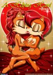  alica_acorn bbmbbf body breasts child cover_page daughter duo english_text eyes_closed female french_kiss french_kissing hair incest kissing lesbian love mammal mother nipples palcomix parent rodent sally_acorn sega sonic_(series) squirrel text tongue young 