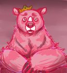  brave_(disney) claws crown female feral fur green_eyes looking_at_viewer mammal open_mouth pink_fur queen queen_elinor royalty solo tentadanglies warm_colors 