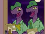  ambiguous_gender cookie creep_(goosebumps) duo food goosebumps lizard moon purple_scales reptile scales scalie slit_pupils spinater tongue yellow_eyes 