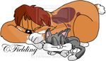  animaniacs annoying_watermark canine cat couple cuddling dog feline female feral fur grey_fur male mammal orange_fur plain_background rita rita_(animaniacs) runt sleeping tiny-toons-fan transparent_background watermark 