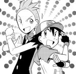  2boys dent_(pokemon) lowres male male_focus multiple_boys nintendo pokemon pokemon_(anime) satoshi_(pokemon) 