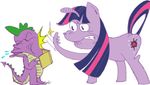  drawing equine esprites female friendship_is_magic hair horn horse male my_little_pony pony spike twilight_sparkle_(mlp) 