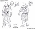  2nd design future generation helmets human layer male mrs muscles pilot reflexation suit 
