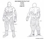  2nd design frame future generation human layer male muscles pilot suit 