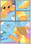  blush comic cunnilingus cutie_mark dialog dialogue english_text equine female freckles friendship_is_magic hi_res horse lesbian licking mammal my_little_pony oral oral_sex pegasus pony pyruvate rainbow_dash_(mlp) saliva sex sex_toy spa spread_legs spreading text tongue vaginal vibrator wings 