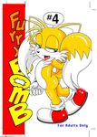  blue_eyes butt canine fox furry_bomb male mammal miles_prower multiple_tails open_mouth presenting sega solo sonic_(series) tongue unknown_artist young 