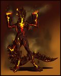  astaraelabhorsen breasts dragon eldar_dragon female fire guran_miraosu lava monster_hunter solo video_games 