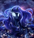  blue_hair equine eye_mist fantazyme female feral friendship_is_magic glowing_eyes hair horn horse long_hair mammal my_little_pony pony princess_luna_(mlp) solo stars unicorn 