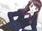  1girl brown_hair crescendo d.o. game_cg nagira_kaho school_uniform uniform 