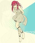  barefoot magi_the_labyrinth_of_magic mmm_(xbit) morgiana one_side_up red_eyes red_hair solo 