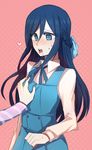  aoki_shizumi bad_id bad_pixiv_id blue_eyes blue_hair blush breast_grab dokidoki!_precure eyelashes grabbing half_updo hishikawa_rikka long_hair multiple_girls open_mouth precure solo_focus tongue tongue_out yuri 