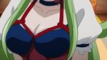  1boy animated animated_gif bondage breasts green_hair ixion_saga large_breasts mariandale newhalf trap 