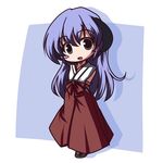  chibi fictional_sister hakama hanyuu higurashi_no_naku_koro_ni horns japanese_clothes red_hakama solo 