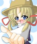  blonde_hair hat mori_181 moriya_suwako ribbon solo touhou 