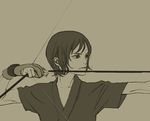  arrow artist_request keith_anyan lowres male_focus monochrome solo toward_the_terra 
