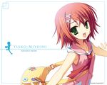  2008 bag character_name company_name copyright_name green_eyes handbag kobuichi miyoshi_yuiko muririn natsuzora_kanata orange_hair short_hair solo wallpaper 