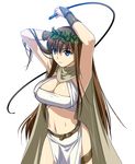  alexandra_(sound_horizon) armpits bad_id bad_pixiv_id blue_eyes breasts brown_hair cape cleavage isobe large_breasts long_hair moira solo sound_horizon whip 