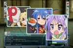  aspect_ratio cap food girls_playing_games hiiragi_kagami hiiragi_tsukasa izumi_konata kuroi_nanako lucky_star ova pizza rpg translation_request 