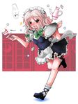  izayoi_sakuya maid naik ribbon short_hair solo touhou 