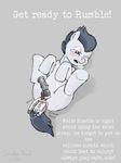  anal_insertion anal_penetration crossover cub dildo english_text equine feral friendship_is_magic grey_background horse improvised_dildo insertion male mammal my_little_pony penetration plain_background pony rumble rumble_(mlp) sex_toy smudge_proof solo text wii young 