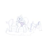  female fence friendship_is_magic hat horse invalid_tag looking_back mammal my_little_pony panties plain_background pony rope saddle skovy solo trough troughrope twilight_sparkle_(mlp) underwear whip white_background 