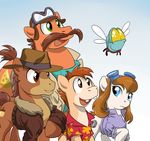  brown_eyes brown_hair chip_&#039;n_dale_rescue_rangers chip_'n_dale_rescue_rangers chip_(cdrr) clothing cosplay crossover cutie_mark dale_(cdrr) disney doomy equine eyewear female feral friendship_is_magic fur_trim gadget_hackwrench goggles green_eyes hair hat horse long_hair male mammal monterey_jack mouse my_little_pony open_mouth parasprite_(mlp) pony rodent yellow_eyes zipper_(cdrr) 