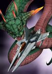 boss canards company_connection fangs gameplay_mechanics giant_snake gradius horns konami missiles monster no_humans salamander_(game) science_fiction ship snake space_craft starfighter vic_viper video_game vuccha watercraft 