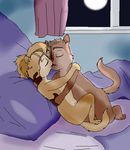  alvin_seville bed bottomless brittany_and_the_chipettes brittany_miller chipettes chipmunk cub cute eyes_closed female flat_chested kissing male mammal night nude rodent romantic young 