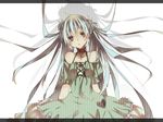  bad_id bad_pixiv_id bare_shoulders cross dress hatsune_miku head_tilt jewelry letterboxed long_hair necklace solo twintails umigumo_yuuna very_long_hair vocaloid 