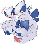  avian big_breasts blush breasts duo erection female from_behind humanoid_penis legendary_pok&#233;mon looking_back lugia male nintendo nipples nude open_mouth penis plain_background pok&#233;mon pok&#233;morph pok&eacute;mon raised_tail size_difference source_request standing straight surprise video_games white_background zxx3 