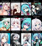  alternate_costume animal_ears aqua_eyes aqua_hair black_hair blush bow brown_eyes chart chocolate choker comparison dangan_neko drinking_straw empty_eyes enmaided hair_bow hair_ribbon hat hatsune_miku headphones ia_(vocaloid) inubashiri_momiji juice_box komeiji_koishi long_hair maid maid_headdress multiple_girls one_eye_closed open_mouth original red_eyes reiuji_utsuho ribbon silver_hair smile third_eye tokin_hat touhou twintails vocaloid voyakiloid wings wolf_ears yowane_haku 