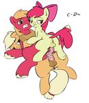  anal anal_penetration animal_genitalia anus apple_bloom_(mlp) applejack_(mlp) balls big_macintosh_(mlp) clopper-dude cub cum cum_in_ass cum_inside double_anal double_penetration equine feral friendship_is_magic group group_sex herm herm_on_male horse horsecock incest intersex male mammal my_little_pony orgasm penetration penis pony pussy sex threesome vein veins young 