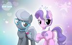  cub diamond_tiara_(mlp) duo equine female feral friendship_is_magic horse mammal my_little_pony mysticalpha necklace pony silver_spoon_(mlp) smile sneer tiara young 