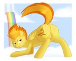  anus ass_up bent_over butt cloud equine female feral friendship_is_magic hair legwear looking_back mammal my_little_pony nude pegasus presenting presenting_hindquarters pussy rainbow raised_tail redintravenous solo spitfire_(mlp) stockings two_tone_hair wings wonderbolts_(mlp) wounderbolts_(mlp) 