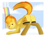  anus ass_up bent_over butt cloud equine female feral friendship_is_magic hair legwear mammal my_little_pony pegasus presenting presenting_hindquarters pussy rainbow raised_tail redintravenous solo spitfire_(mlp) stockings two_tone_hair wings wonderbolts_(mlp) wounderbolts_(mlp) 