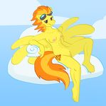  anthrofied breasts cutie_mark equine eyewear female friendship_is_magic goggles hair horse mammal my_little_pony pegasus pony pussy solo spitfire_(mlp) tabbiewolf wings wonderbolts_(mlp) 