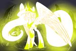 crown cutie_mark equine female feral friendship_is_magic glowing horn horse mammal my_little_pony necklace pony princess_celestia_(mlp) rock solo underpable winged_unicorn wings yellow_theme 