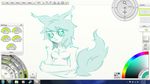  artrage crossed_arms cute feline female mammal mohxi monochrome screencap smile solo white_coat work_in_progress 