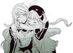  beret closed_eyes elle_mel_martha hat hug hug_from_behind long_hair miho_(mi) milla_maxwell multiple_girls one_eye_closed smile tales_of_(series) tales_of_xillia tales_of_xillia_2 