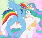  friendship_is_magic my_little_pony phsuke princess_celestia rainbow_dash 