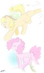  applejack applejack_(mlp) blonde_hair blush cold-blooded-twilight cowboy_hat cutie_mark equine female feral freckles friendship_is_magic fur green_eyes group gummy gummy_(mlp) hair hat horse mammal my_little_pony nipples pink_fur pink_hair pinkie_pie pinkie_pie_(mlp) pony sweat teats 