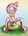  amy_rose breasts dildo dildo_sitting female insertion masturbation nipples nude open_mouth penetration pussy sega sex_toy solo sonic_(series) sonic_team spread_legs spreading the_other_half 