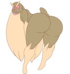  bent_over big_butt big_ears butt dewwydarts fan_character female looking_back lopunny lucy_(dewwydarts) nintendo open_mouth pink_eyes pok&eacute;mon pok&eacute;mon_(species) presenting presenting_hindquarters simple_background solo video_games white_background 