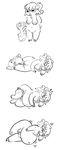  breasts caprine cubeychou eyewear female frame_by_frame glasses guinea_pig hooves lying mammal nipples nude on_side penetration pussy sheep size_difference sketch standing unbirthing 