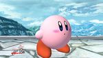  alien animated big big_feet blush chubby cloud cute kirby kirby_(series) looking_at_viewer male mountain nintendo numbers open_mouth pink_skin raised_arm standing super_smash_bros taunt video_games waving young 