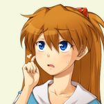  blue_eyes brown_hair face hairu long_hair lowres neon_genesis_evangelion solo souryuu_asuka_langley sweatdrop 