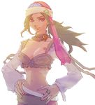  artist_request black_hair breasts cleavage final_fantasy final_fantasy_ii jewelry large_breasts leila long_hair midriff pirate purple_eyes reila ring solo source_request tattoo 